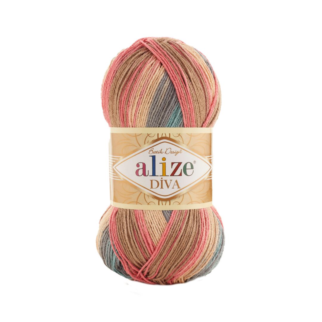 Alize Diva Batik Yarn (7399)